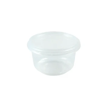 CLEAR PUDDING CUP IC95 W/LID