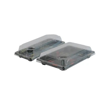 SUSHI TRAY W/CLEAR LID S1