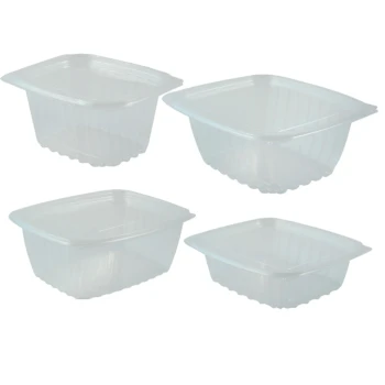 CLEAR CONTAINER 08OZ W/LID