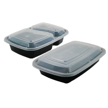 BLACK RECT. MICROWAVE CONT. 3 SEC FG-26 W/LID