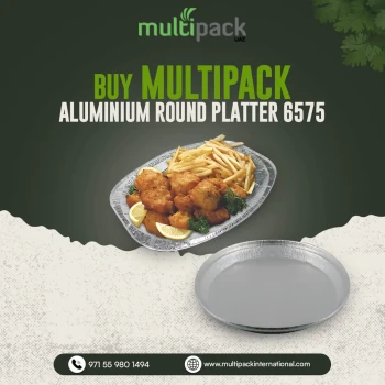 Disposable ALUMINIUM ROUND PLATTER 6575