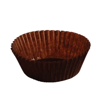 BROWN CAKE CUP GLASSINE 6 CM