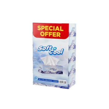 Soft n Cool Facial Tissues 130 Sheets x 2 Ply (5 Boxes)