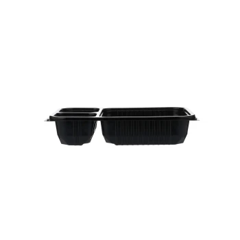 Black Microwave Container 3 Compartment