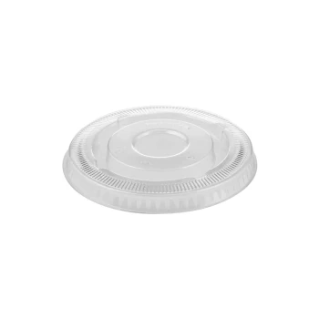 Flat Lid Without Hole for PET Juice Cup 12/16/20/24 Oz 98 Diameter