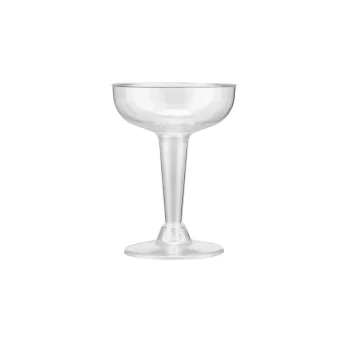 4.5Oz Champagne clear plastic glass 6 Pieces