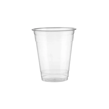 PET Clear Juice Cup 12 oz + Dome Lid with Hole | 500 Pieces Each