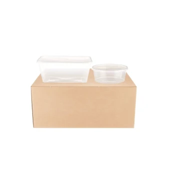 Clear Microwaveable Container 1000ml with Lid (50 Pieces) and 250ml with Lid (50 Pieces)