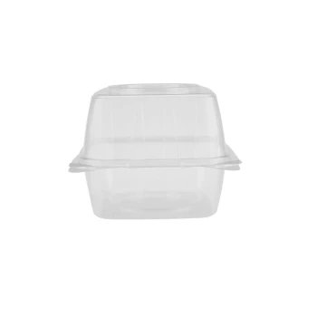 Clear Hinged Croissant Container