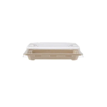 Bio-Degradable Sushi Container With Lid
