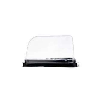 Black base Triangle Cake slice container