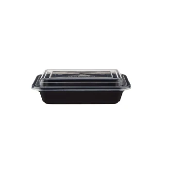 Black Base Rectangular Container