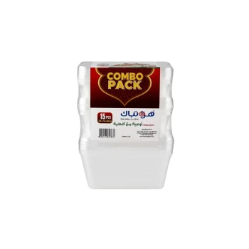 Clear Microwaveable Container Combo Pack 500ml + 750ml + 1000ml