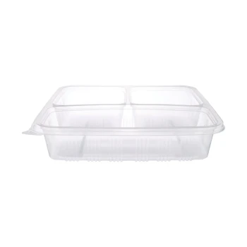 Microwaveable 3 Compartment Container With Lid