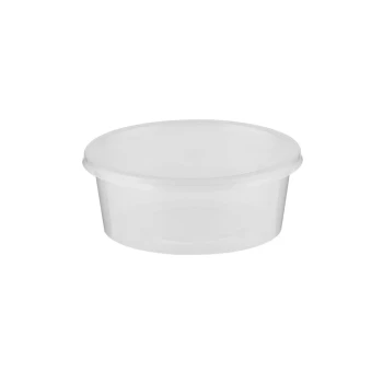Clear Round Microwavable Container