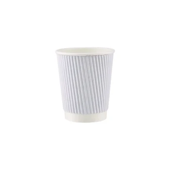White Ripple Paper Cups