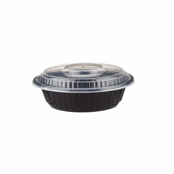 Black Base Heavy Duty Round Container 16 Oz 300 Pieces