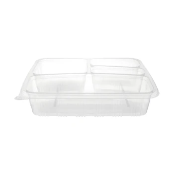 Microwaveable 4 Compartment Container With Lid