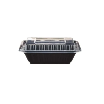 Black Base Rectangular Container 12 Oz 300 Pieces