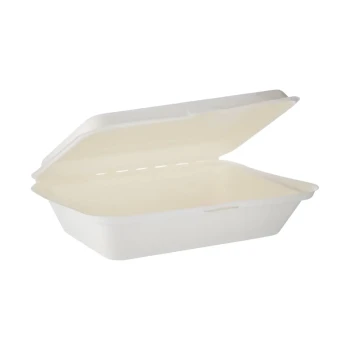 Bio-Degradable Hinged Container 9x6 Inch 500 Pieces
