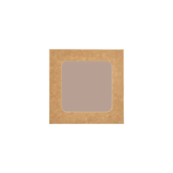 Kraft Square Salad Box with Window 250 Pieces