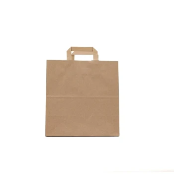 26x10x36 cm Kraft Brown Paper Bag Flat Handle