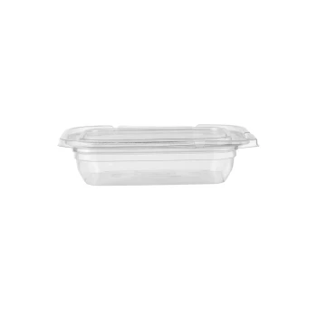 Tamper Evident Square Clear PET Container