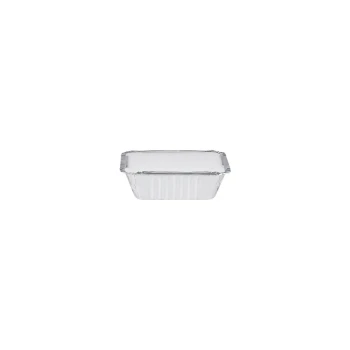 Aluminium Containers with Lid 8325 (127 mm Length x 100 mm Width x 35 mm Height)10 Pieces