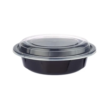 Black Base Round Container