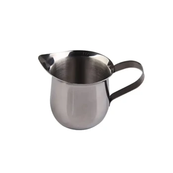 Krome Bell Creamer - 3oz / 90ml Stainless Steel Espresso Frothing Pitcher