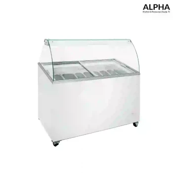 Scooping Ice Cream Freezer