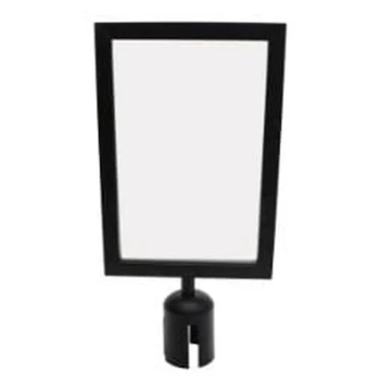 A4 Vertical Black Info Board Cap