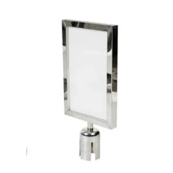 A4 Horizantal Silver Info Board Cap