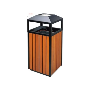 Wooden Outdoor Bin Square