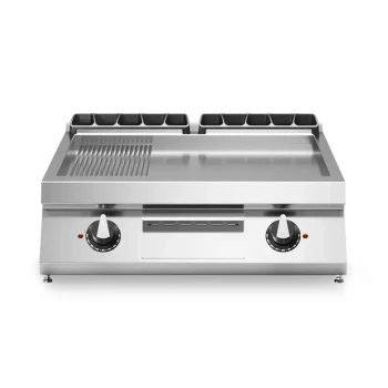 Electric Grill - 2/3 Smooth 1/3 Ribbed Mild Steel Plate Top - Modular R70/80FTE/LR/T