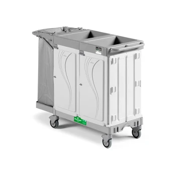 Alpha Hotel Service Trolley with One Sided Bag