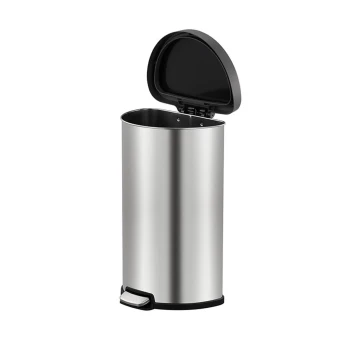 EKO Artistic Round Step Waste Bin with Soft Close Lid 45 Liters