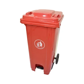 AKC Plastic Garbage Bin | 120LTR | RED