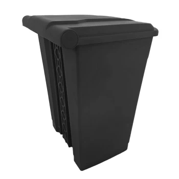 AKC Plastic Garbage Bin | 68LTR | Black