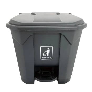 AKC | Plastic Garbage Bin | 70LTR | RED