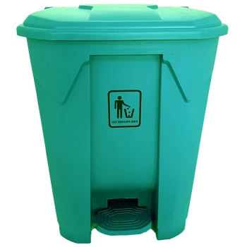 AKC Plastic Garbage Bin | 87LTR | GREEN