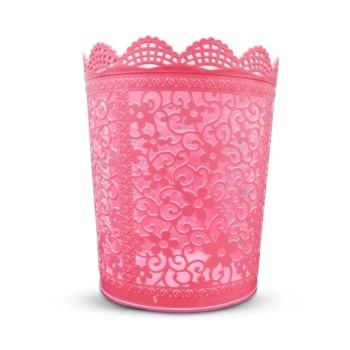 Stylish Plastic Dustbin | PINK
