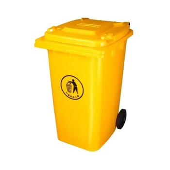 AKC Quadrate Garbage Bin | 25 LTR | YELLOW