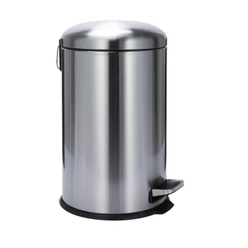 EKO Stainless Steel Top in fingerprint-resistant with Pedal Bin 8 Liters