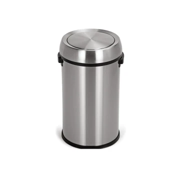 EKO Stainless Steel Pedal Trash Bin, 12 Liters, Silver