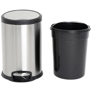 AKC Stainless Steel Slow Motion Bin with Pedal 12 Liters