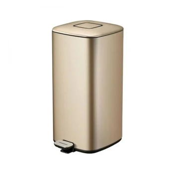 EKO Stainless Steel Square & Gold Coating Bin 12 Liters