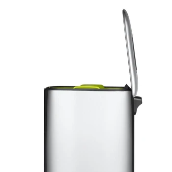 Stainless Steel Top in Fingerprint-Resistant with soft closing Pedal Bin 12 Liters