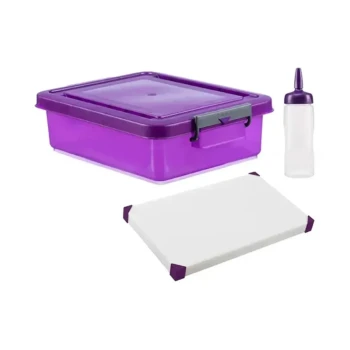 Araven, Anti-Allergen Container Set, 40 cm Width, 30 cm Depth, 2 cm Height