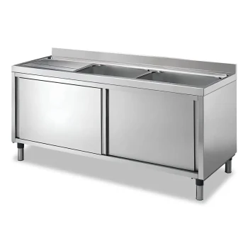 Arex, Drain Sink Unit, 2 Bowls, Right-Hand Drainboard, 160 cm Width, 70 cm Depth
